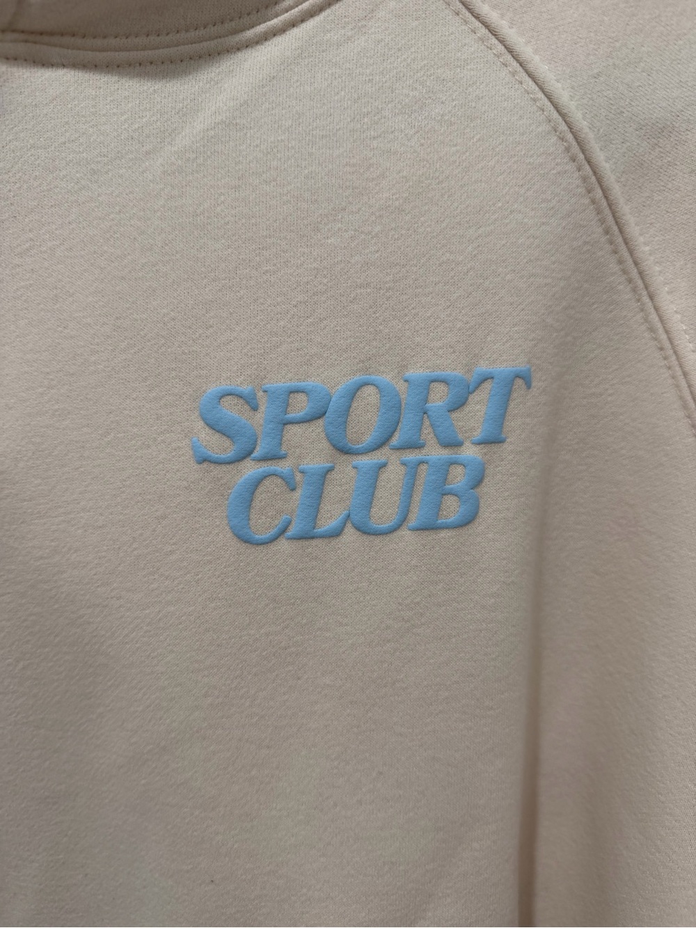 NWT Cotton On Body Plush Premium Graphic Raglan Hoodie - Coconut Milk/Sport Club - Picture 6 of 10